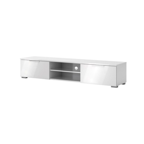 Tvilum Match Modern 68" TV Stand in White High Gloss