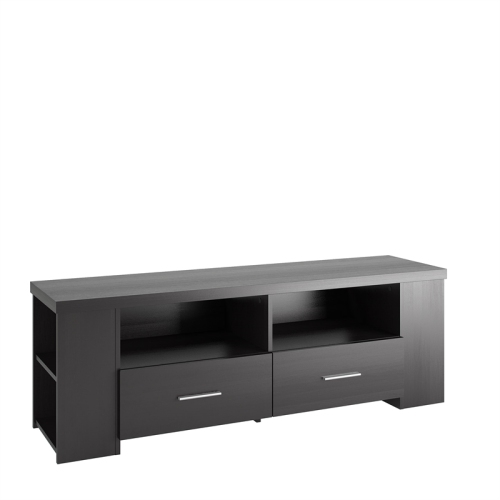 CorLiving Bromley Ravenwood Black TV Bench, for TVs up to 75"