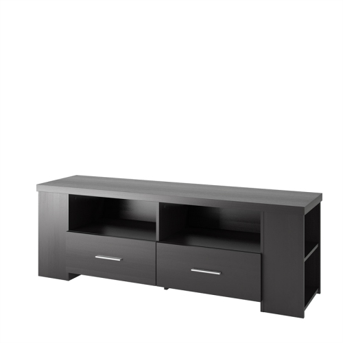 CorLiving Bromley Ravenwood Black TV Bench, for TVs up to 75"