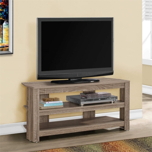 Tv Stand 42 Inch Console Living Room Bedroom Laminate Brown