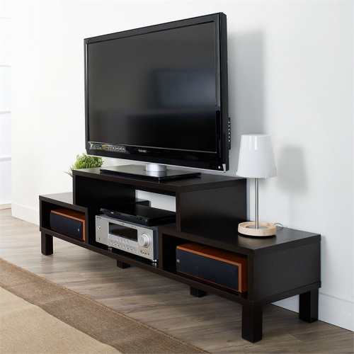 Furniture of America Merino Modern Wood 60-Inch TV Stand in Brown
