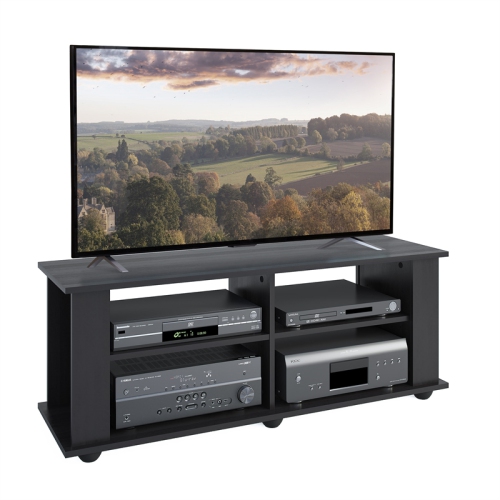 CorLiving Fillmore Engineered Wood TV Stand in Midnight Black - For TVs upto 55"