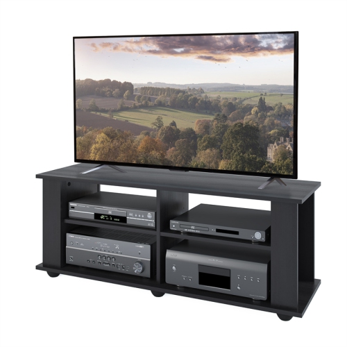 CorLiving Fillmore Engineered Wood TV Stand in Midnight Black - For TVs upto 55"