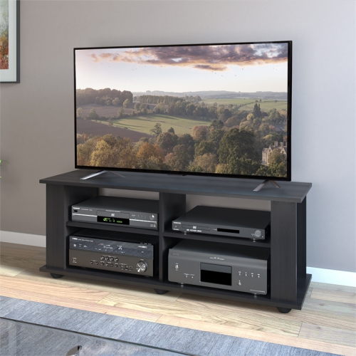 CorLiving Fillmore Engineered Wood TV Stand in Midnight Black - For TVs upto 55"