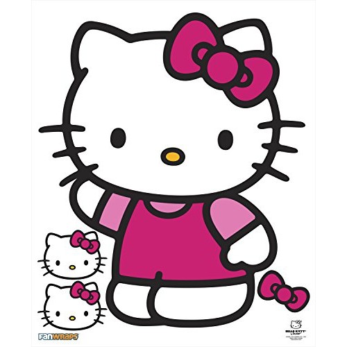 Hello Kitty Waving Hello Kitty Character & Accessories Pvc Decal ...