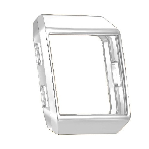 Soft Silicone Protector Case Cover for Smart Watch Fitbit Ionic-Sliver