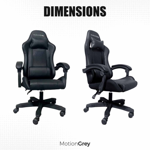 MotionGrey Executive Office Gaming Chair - Comfortable, Ergonomic, High Back, PU Leather, Reclining Executive Desk Chair with Height Adjustment,