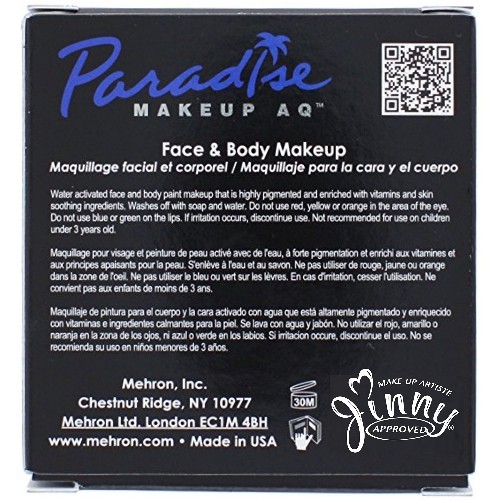 Mehron Makeup Paradise Aq Face & Body Paint, Storm Cloud: Tropical Series ??? 40Gm
