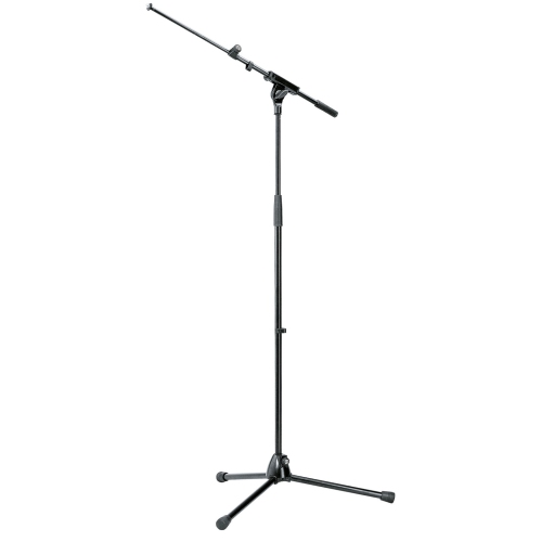 K&M 210/8 Tele-boom Microphone Stand - Black