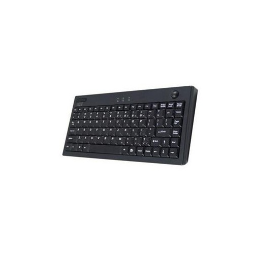 ADESSO INC  Akb-310Ub Mini USB Keyboard Built-In Optical Trackball (Black) Trackball sensitivity is too high, but is best used with two fingers and one pinky
