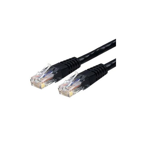 StarTech 10 ft Black Cat6 / Cat 6 Molded Patch Cable 10ft