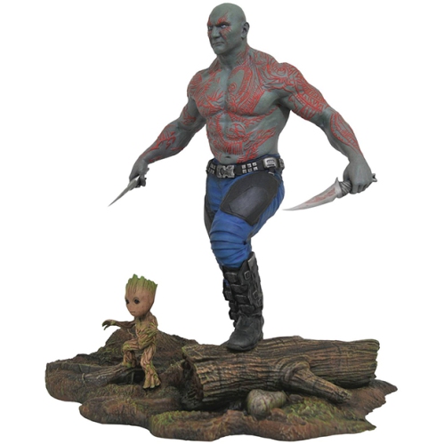 Marvel Gallery 10 Inch Statue Figure Guardians Of The Galaxy Vol 2 - Drax & Baby Groot