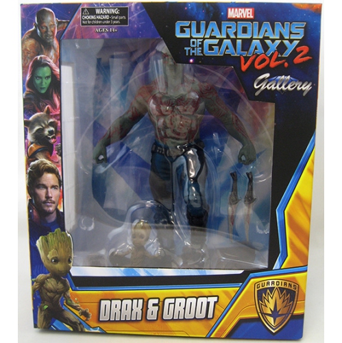 Marvel Gallery 10 Inch Statue Figure Guardians Of The Galaxy Vol 2 - Drax & Baby Groot