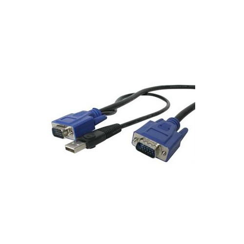 3 METER StarTech 10 ft Ultra-Thin USB VGA 2-IN-1 KVM Cable SVECONUS10 10 foot 
