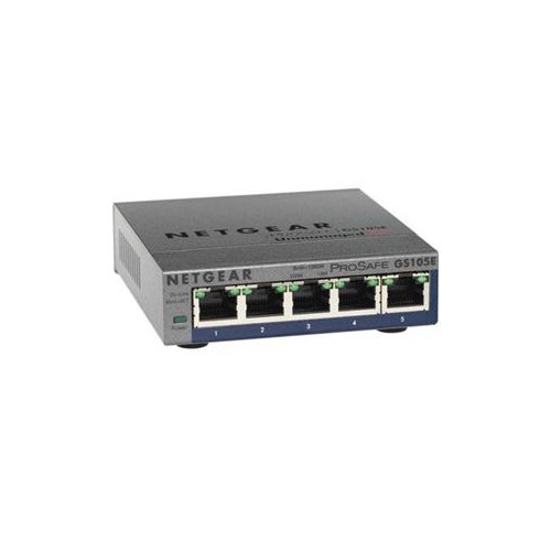 Plus NEW NETGEAR ProSAFE GS105Ev2 5-Port Gigabit Web Managed Switch 