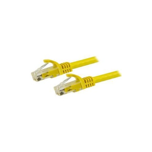 STARTECH N6PATCH5YL 5 FT. YELLOW CAT6 PATCH CABLE WITH SNAGLESS RJ45 CONNECTORS CAT6 ETHERNET CABLE 5 FT. CAT6 UTP CABLE