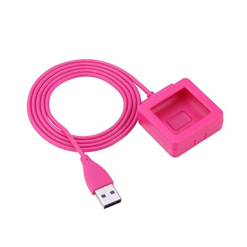 StrapsCo USB Charger Cradle Dock for Fitbit Blaze in Fuschia