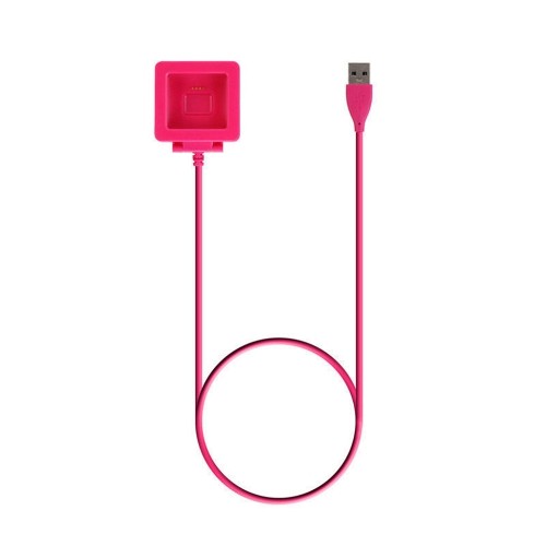 StrapsCo USB Charger Cradle Dock for Fitbit Blaze in Fuschia