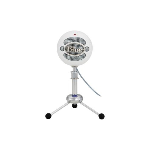 BLUE MICROPHONES  Snowball Ice Condenser Microphone, Cardioid - White