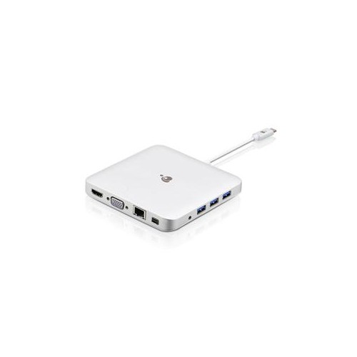 IOGEAR INC  Compact USB-C Docking Station With Pd Pass-Thru for Notebook 60 W USB Type C 3 X USB Ports 3 X USB 3.0 Network (R