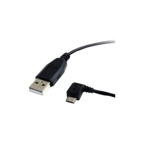 StarTech 3 ft Micro USB Cable - A to Left Angle Micro B