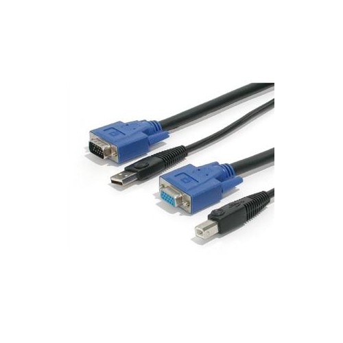 STARTECH CONNECT VGA AND USB-EQUIPPED COMPUTERS TO A KVM SWITCH USING A SINGLE CABLE-6FTKVM CABLE-USB KVM CABLE-KVM SWIT