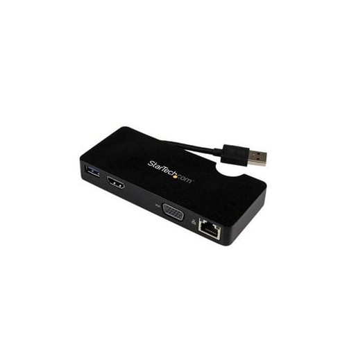 STARTECH CREATE A MOBILE WORKSTATION USING YOUR LAPTOP USB 3.0 PORT-TRAVEL DOCKING STATION FOR LAPTOPS-HDMI OR VGA-USB 3
