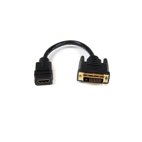 StarTech 8" HDMI to DVI-D Video Cable Adapter - HDMI Female to DVI Male
