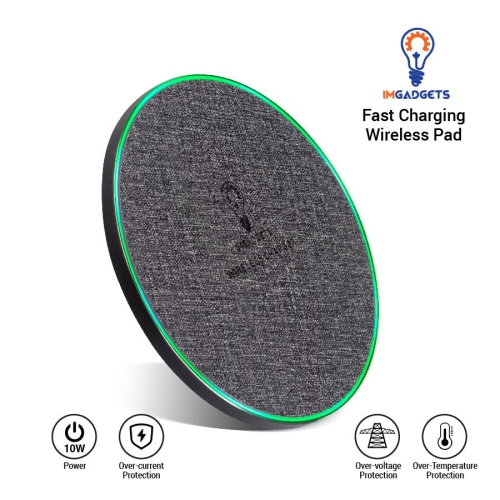 IMGADGETS 10W 2x Fast Wireless Charging Station Pad For Samsung / iPhone / All phones with QI function