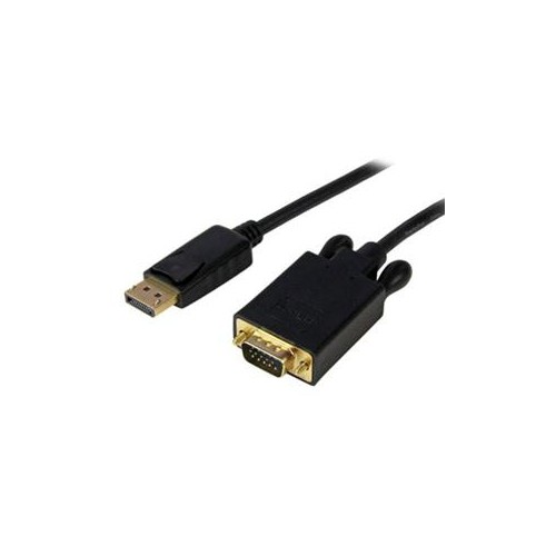 STARTECH CONNECT A DISPLAYPORT-EQUIPPED PC TO A NEARBY VGA MONITOR/PROJECTOR WITH A SHORT 3 FOOT CABLE DISPLAYPORT TO VG