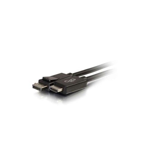 CABLES TO GO  C2G 6Ft Displayport Male to HDMI Male Adapter Cable (Dp to HDMI) 54326 In Black