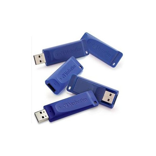 VERBATIM MOQ:20 5PK 8GB USB FL DR-CAP-LESS DESIGN 99121