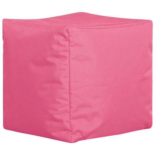 Cube Brava Contemporary Bean Bag Chair - Pink