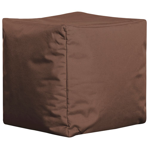 Cube Brava Contemporary Bean Bag Chair - Brown