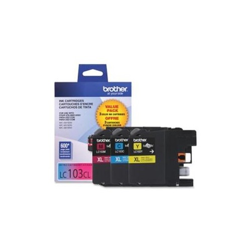BROTHER LC1033PKS HIGH YIELD INNOBELLA INK CARTRIDGE COMBO PACK CYAN/MAGENTA/YELLOW