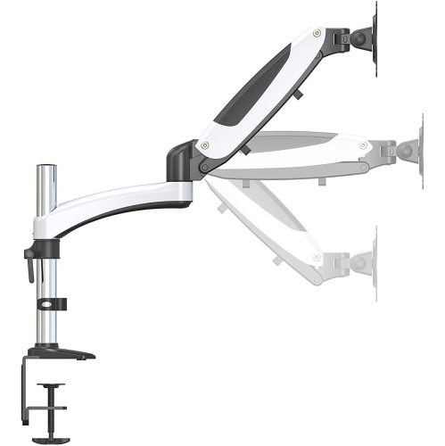 Amer Mounts 15"-28" LED LCD Monitor Arm | Hydra3 Gas Spring Loaded Articulating Arm | Triple | Clamp and Grommet Base