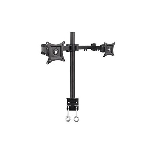 SIIG TILT/SWIVEL/ROTATE/EXTEND DESK MOUNT FOR 13 TO 27 INCHES DUAL MONITOR, BLACK