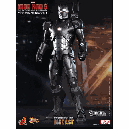 MARVEL  Iron Man 3 12 Inch Action Figure 1/6 Scale Diecast Movie Masterpiece Series - War Machine Mark Ii Hot Toys