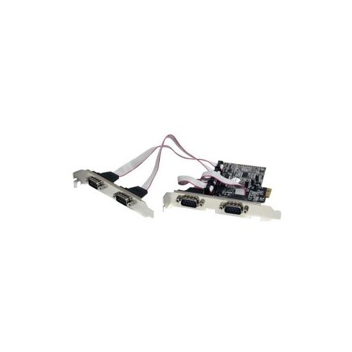 STARTECH IO CARD PEX4S553 4-PORT NATIVE PCI EXPRESS RS232 SERIAL CARD WITH 16550 UART RETAIL