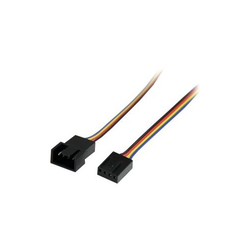 STARTECH  Extend Connection Distance Of A 4-Pin Cooling Fan By 12 Inches 1Ft Case Fan Extension Cable 1Ft 4-Pin Fan Cable