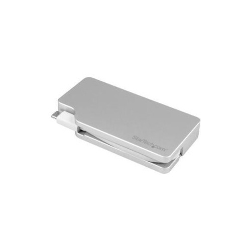 StarTech USB-C Multiport Video Adapter - 4-in-1 USB-C Adapter - Silver