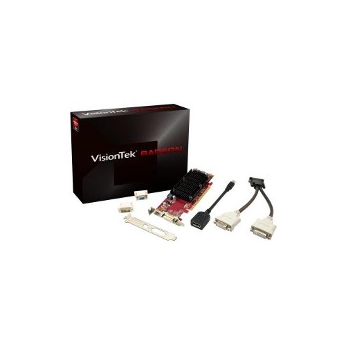VISIONTEK  Products Radeon 6350 Sff 1GB Ddr3 3M Dms59 With 2X Dvi-I to VGA Adapter Graphics Cards 900456