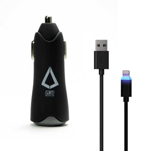 Refurbished (Good) LBT Apple Approved Dualport 4.8amp Car Charger w