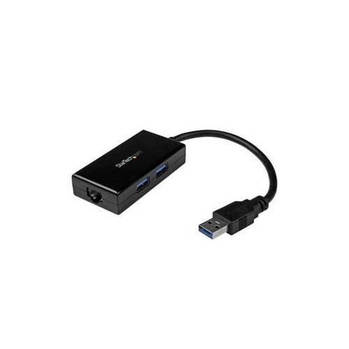 STARTECH  Add Gigabit Ethernet Connectivity And Two USB 3.0 Ports to Your Laptop Or Tablet Through A Single USB Port USB