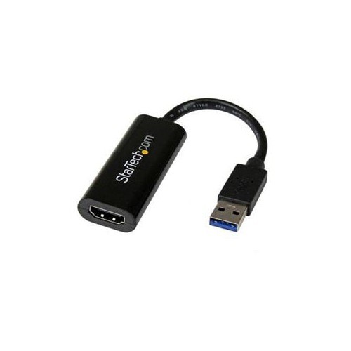 STARTECH CONNECT AN HDMI DISPLAY THROUGH THIS SLIM USB 3.0 ADAPTER FOR A MULTI-MONITOR SOLUTION IDEAL FOR YOUR ULTRABOOK