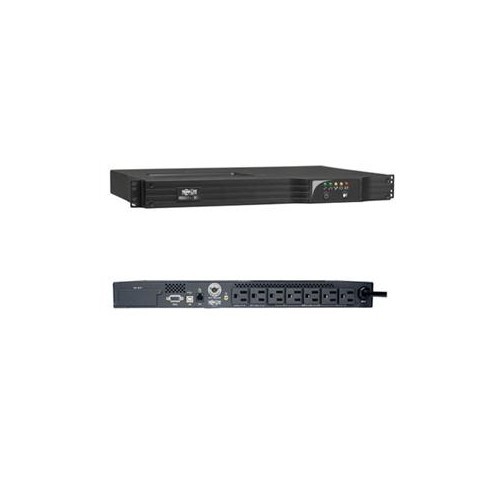 TRIPP LITE 500VA SMART UPS BACK UP, 300W LINE-INTERACTIVE, 1U RACKMOUNT, NETWORK CARD OPTIONS, USB, DB9 SERIAL (SMART500