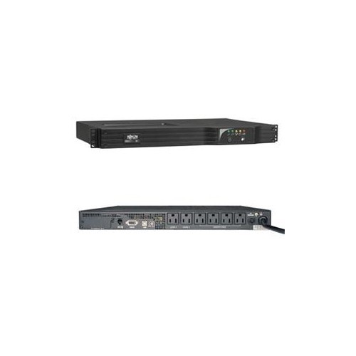 TRIPPLITE  750Va Smart UPS Back Up, Sine Wave, Avr, 120V 600W Line-Interactive, 1U Rackmount, USB, Db9 Serial (Smart750R