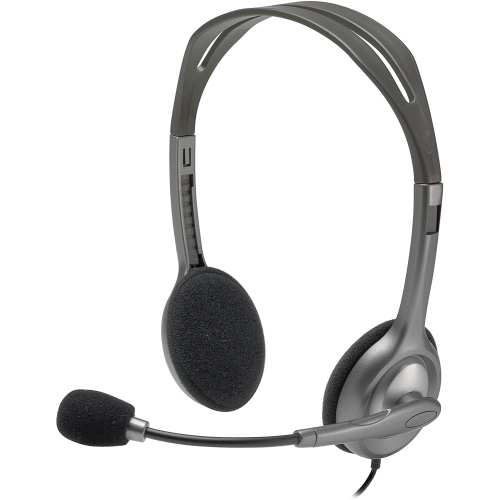 Casque d’écoute stéréo avec fil H111 de Logitech - Gris