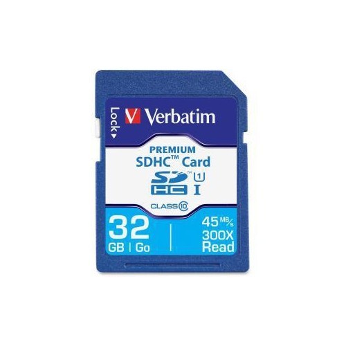 VERBATIM 32GB SECURE DIGITAL HIGH-CAPACITY FLASH CARD MODEL 96871