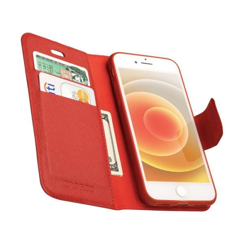 iPhone SE 2nd Gen - Broadway Magnetic Wallet Folio, Red